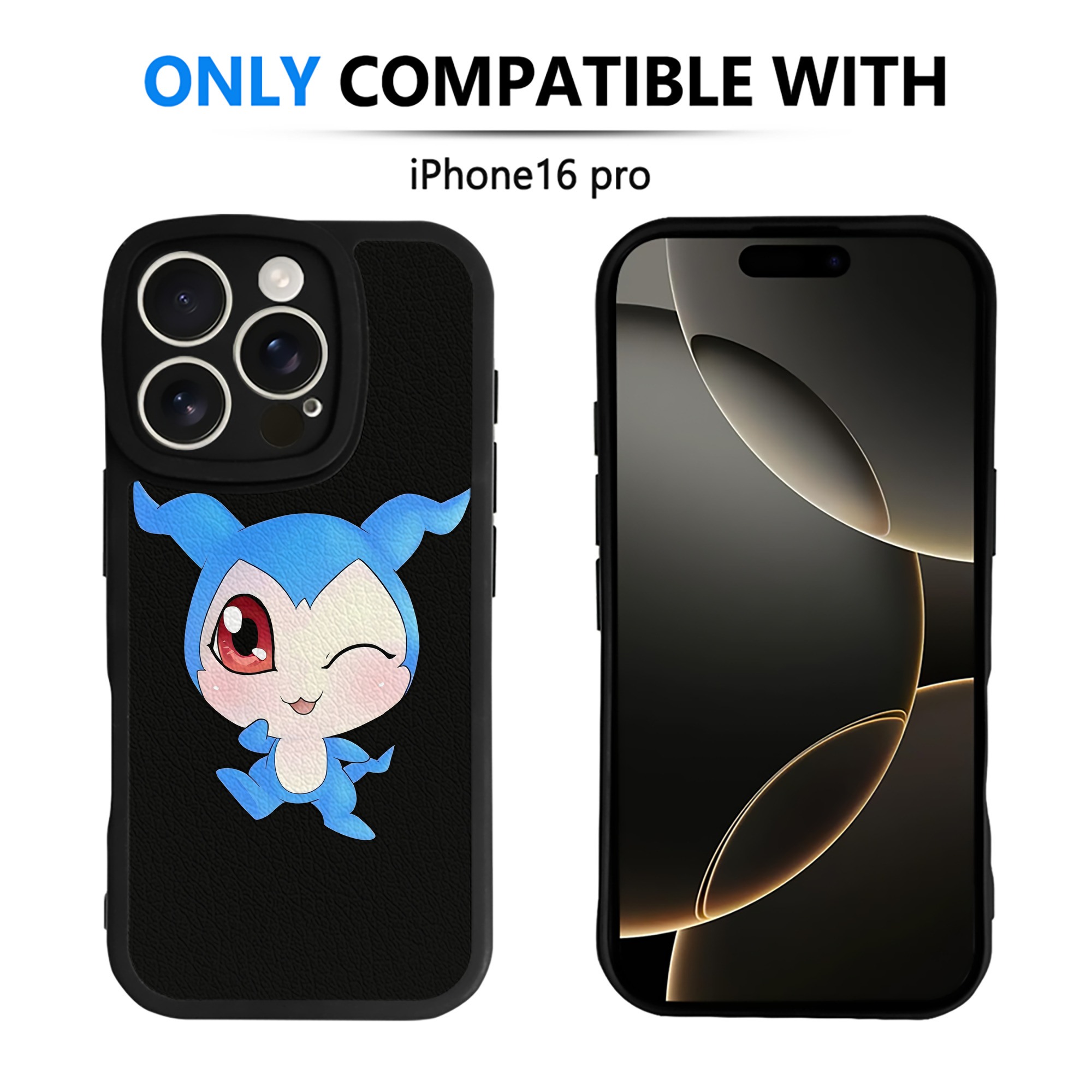 （画像用） Digimon デジタルモンスター/デジモン 【iPhone 16シリーズ対応】シリコンスマホケース（レザー調） 材質：シリコン